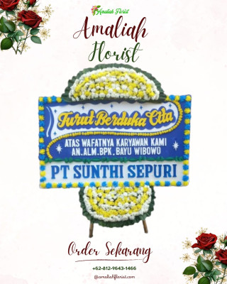 Papan Bunga Duka di Panarung